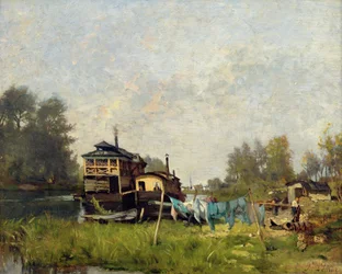 Laundresses Boat on the Seine